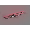 Trio-Leuchten GANADO Ceiling Light LED black, 2-light sources, Remote control, Colour changer
