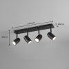 Trio-Leuchten ANGELO Ceiling Light black, 4-light sources