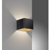 Fischer-Honsel DAN Wall Light LED black, 1-light source