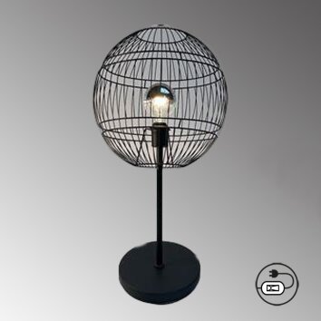 Fischer-Honsel DROPS Table lamp black, 1-light source
