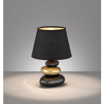 Fischer-Honsel PIBE Table lamp black, 1-light source