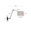 Steinhauer PRESTIGE CHIC Wall Light black, 1-light source