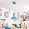 CHIMAY Pendant Light blue, 1-light source