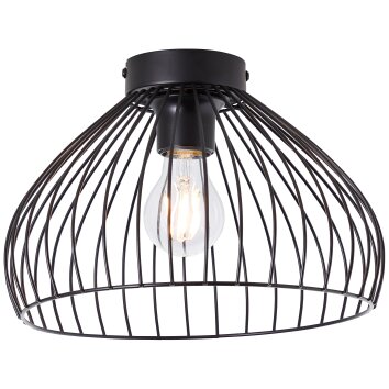 Brilliant BLACKY Ceiling Light black, 1-light source