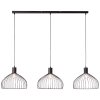 Brilliant BLACKY Pendant Light black, 3-light sources