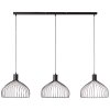 Brilliant BLACKY Pendant Light black, 3-light sources