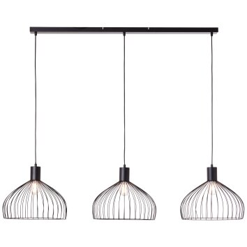 Brilliant BLACKY Pendant Light black, 3-light sources