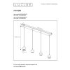 Lucide FAVORI Pendant Light black, 4-light sources