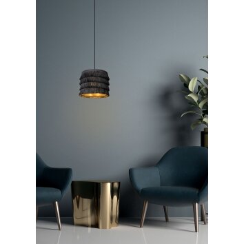 Lucide TOGO Pendant Light black, 1-light source