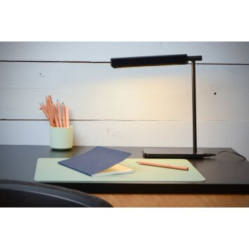Lucide LEVI desk light LED black, 1-light source