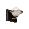 Lucide ISOBEL Wall Light brass, black, 1-light source