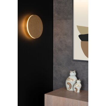 Lucide EKLYPS Wall Light LED brass, 1-light source