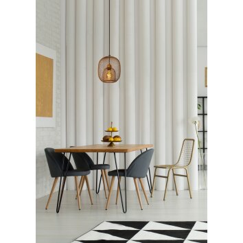 Lucide JERREL Pendant Light brown, 1-light source