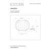 Lucide MANUELA Table lamp black, 1-light source