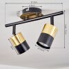 NEFTENBACH Ceiling Light brass, black, 2-light sources