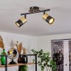 NEFTENBACH Ceiling Light brass, black, 2-light sources