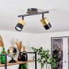 NEFTENBACH Ceiling Light brass, black, 2-light sources