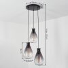 BROLLA Pendant Light black, 3-light sources