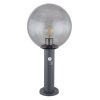 Globo HEDWIG path light anthracite, 1-light source, Motion sensor