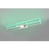 Trio-Leuchten GANADO Ceiling Light LED matt nickel, 2-light sources, Remote control, Colour changer