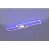 Trio-Leuchten GANADO Ceiling Light LED matt nickel, 2-light sources, Remote control, Colour changer