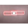 Trio-Leuchten GANADO Ceiling Light LED matt nickel, 2-light sources, Remote control, Colour changer