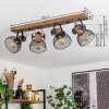 ORNY Ceiling Light Dark wood, black, 4-light sources