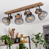 ORNY Ceiling Light Dark wood, black, 4-light sources