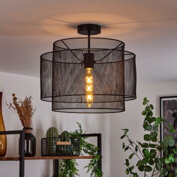 AMSOLDINGEN Ceiling Light black, 1-light source