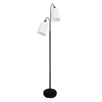 Floor Lamp By Rydens Duetto black, 2-light sources