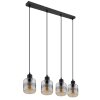 Globo LAZARUS Pendant Light black, 4-light sources