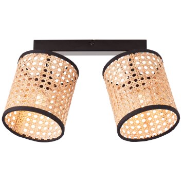 Brilliant-Leuchten WILEY Ceiling Light black, 2-light sources