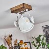 HERFORD Ceiling Light Dark wood, 1-light source