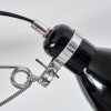 BRIENZ clamp-on light chrome, black, 1-light source