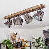 HERFORD Ceiling Light Dark wood, 4-light sources