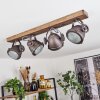 HERFORD Ceiling Light Dark wood, 4-light sources