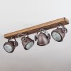 HERFORD Ceiling Light Dark wood, 4-light sources