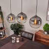 LEISSIGEN Pendant Light Oxidised Silver, 3-light sources