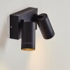 HAKAMKEN Outdoor Wall Light black, 2-light sources, Motion sensor