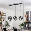 MELIDE Pendant Light black, 3-light sources