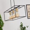 RHAZUNS Pendant Light brass, black, 3-light sources