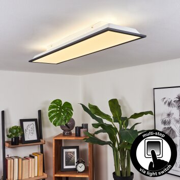 SALMI Ceiling Light LED black, white, 1-light source