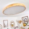 BAGAHA Ceiling Light LED brown, Wood like finish, 1-light source, Remote control