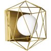 Brilliant SYNERGY Wall Light brass, white, 1-light source