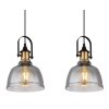 Globo DOROTHEA Pendant Light brass, black, 3-light sources