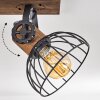 ORNY Ceiling Light Dark wood, black, 4-light sources
