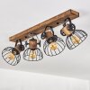 ORNY Ceiling Light Dark wood, black, 4-light sources