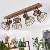 ORNY Ceiling Light Dark wood, black, 4-light sources