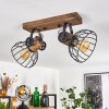 ORNY Ceiling Light Dark wood, black, 2-light sources