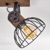 ORNY Ceiling Light Dark wood, black, 2-light sources